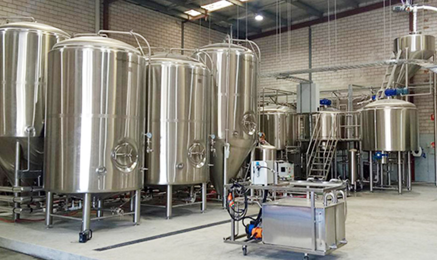The complete brewing system of the brewery