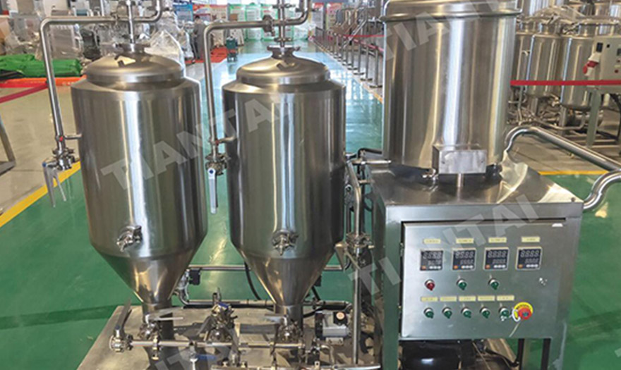 Small home brewed beer equipment